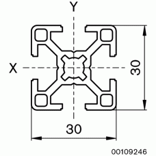 30x30 Aluminium Profile